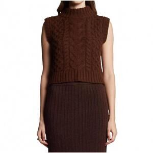 NEW ELEVEN SIX ada sweater tank in espresso